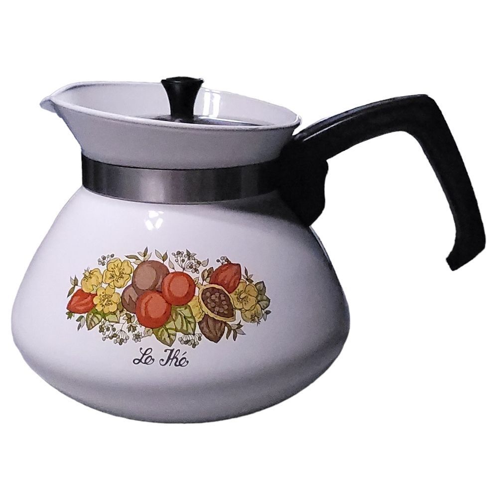Vintage Corning Ware Spice of Life “Le The” Teapot P-104 | 6 cup | 1972-78